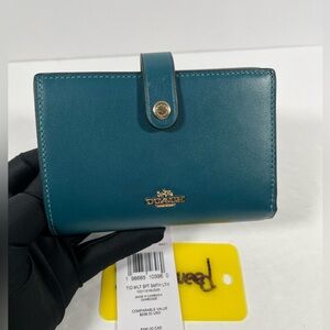 Coach 2-In-1 Wallet teal ink NWT